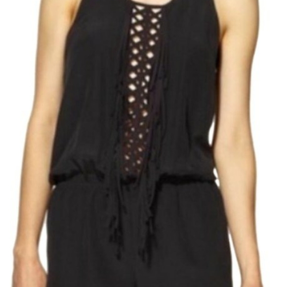 BCBGMAXAZRIA Boden Silk Romper - Picture 2 of 6
